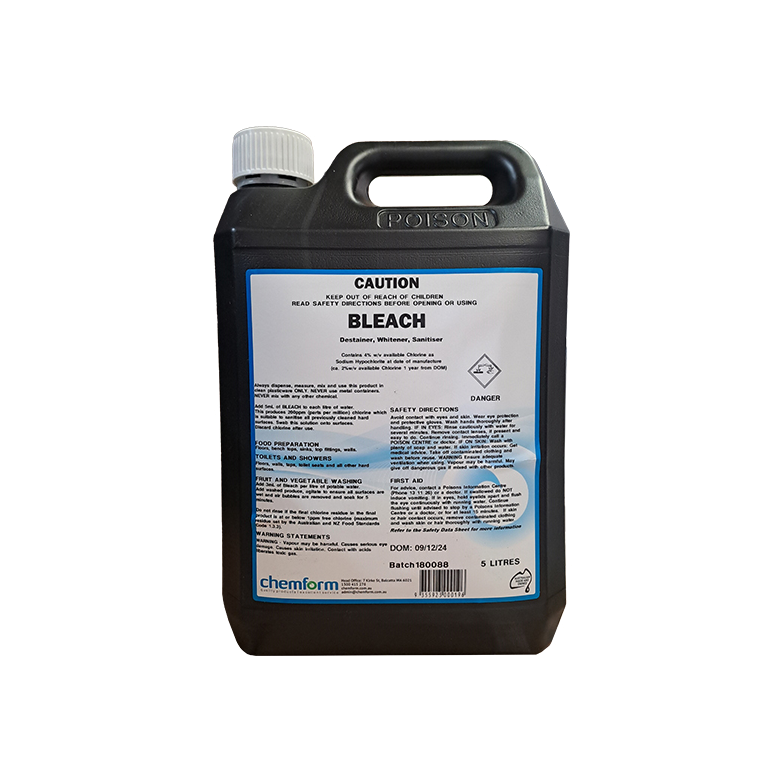 bleach 4 percent disinfection destainer whitener sanitiser bleach Bleach