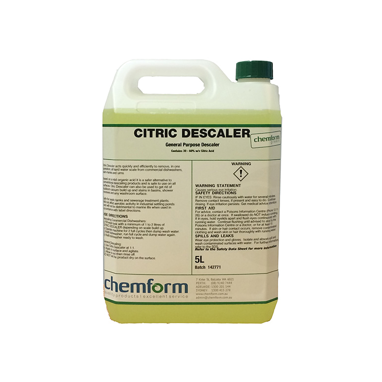 Citric Descaler liquid citric descaler