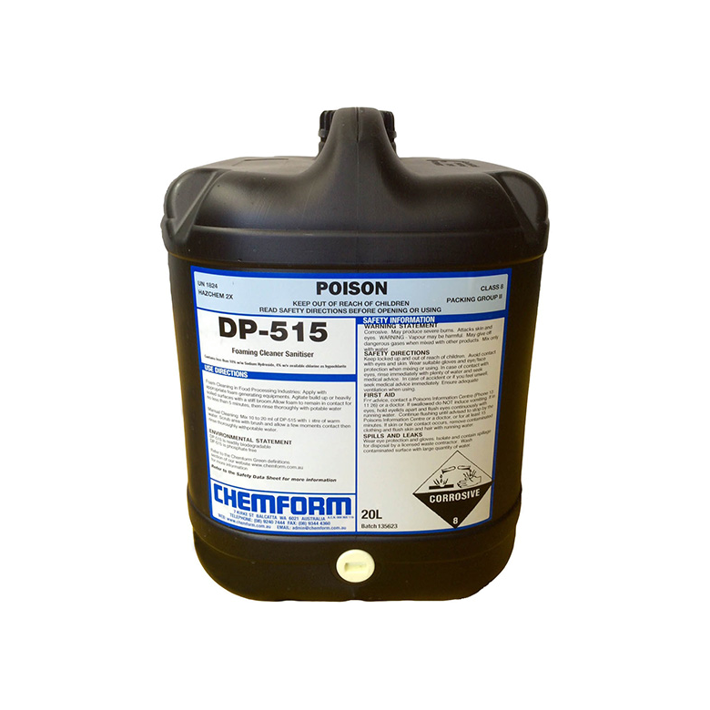 combined cleaner and sanitiser food processing DP-515 dp-515