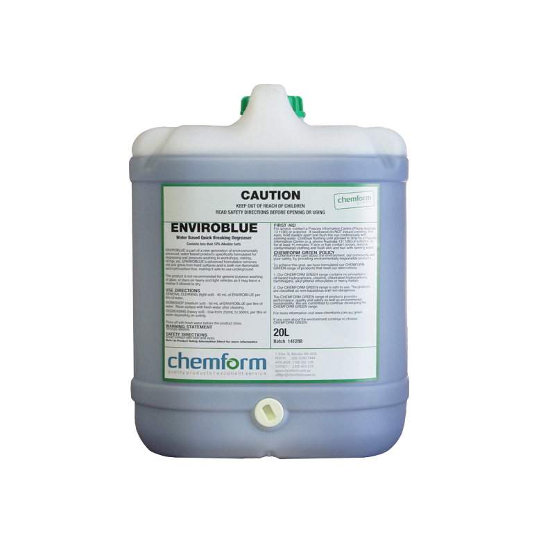 Water based quick breaking degreaser