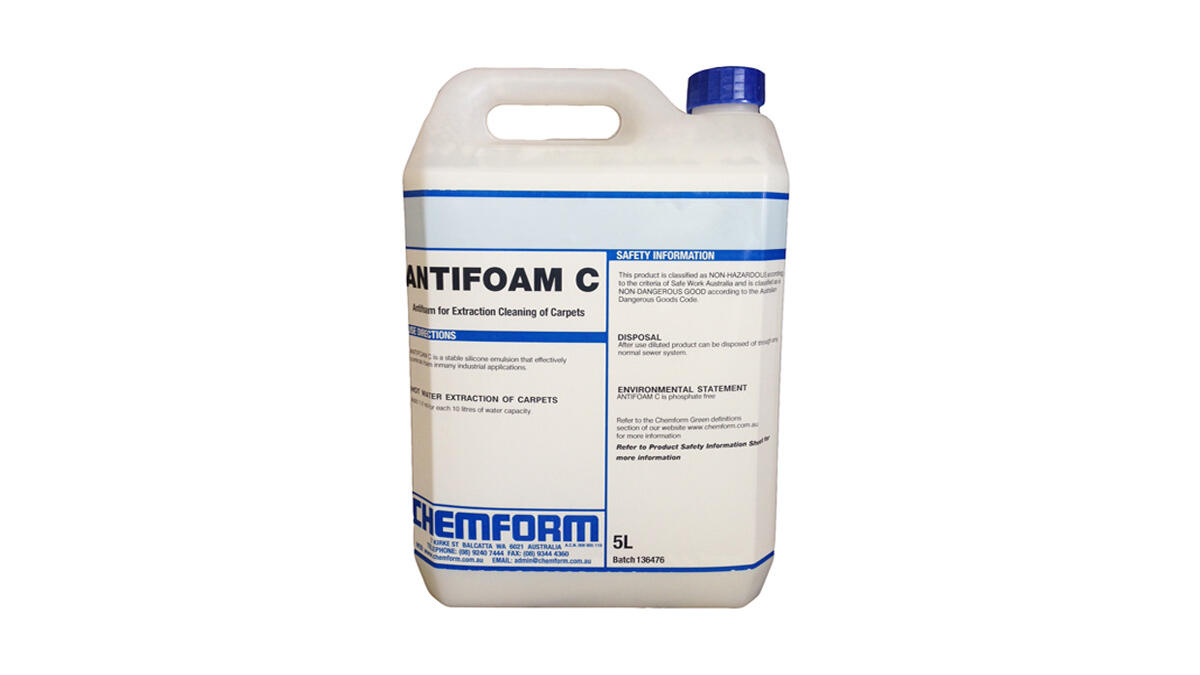 carpet auto scrubber anti foam