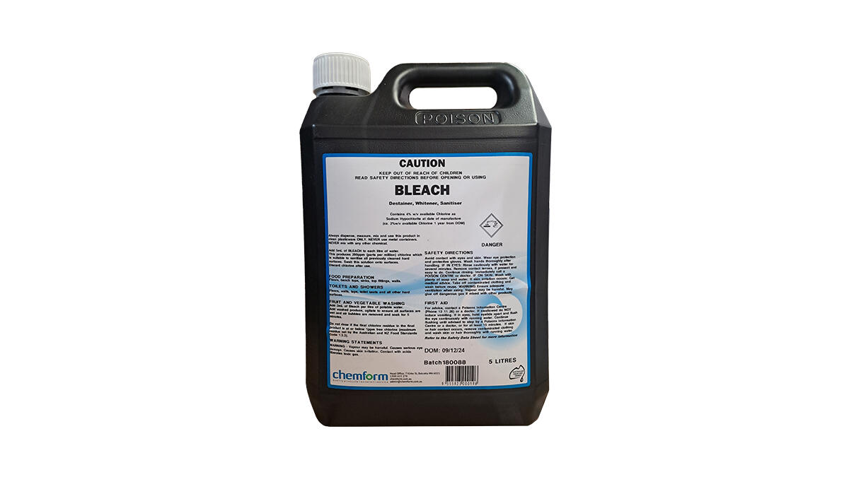 bleach 4 percent disinfection destainer whitener sanitiser bleach Bleach