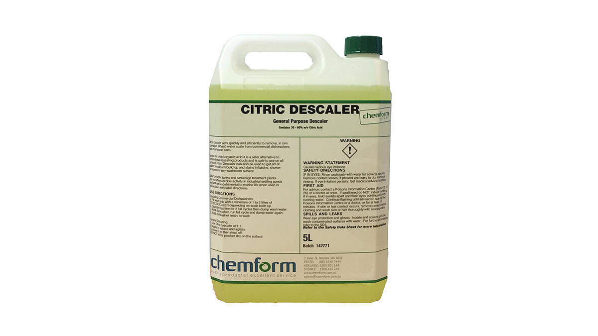 Citric Descaler liquid citric descaler